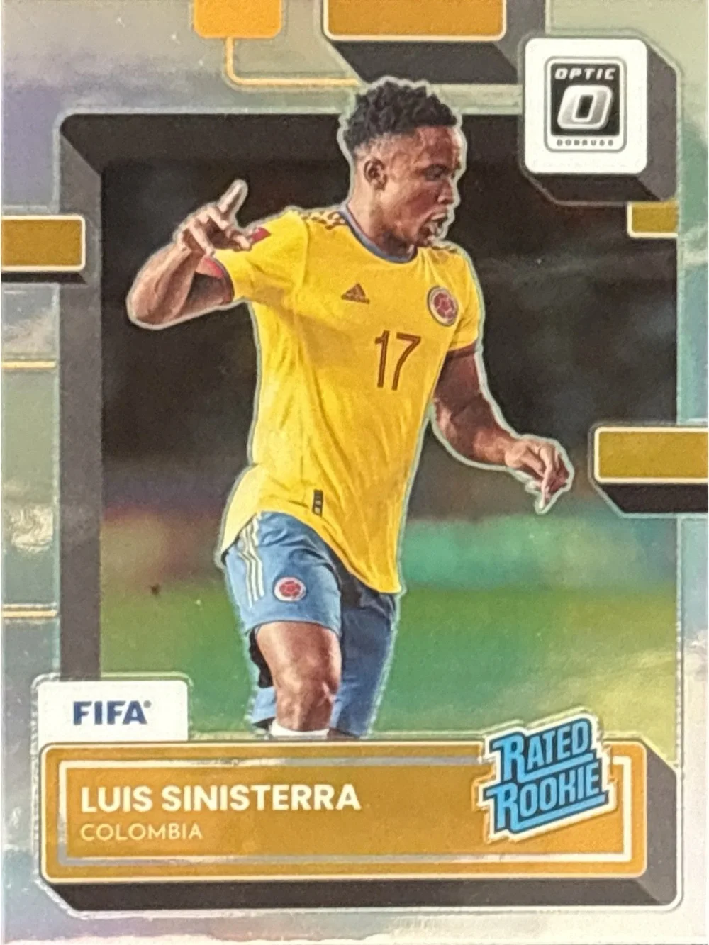Panini Colombia Luis Sinisterra Rated Rookie Soccer Card - Refractor